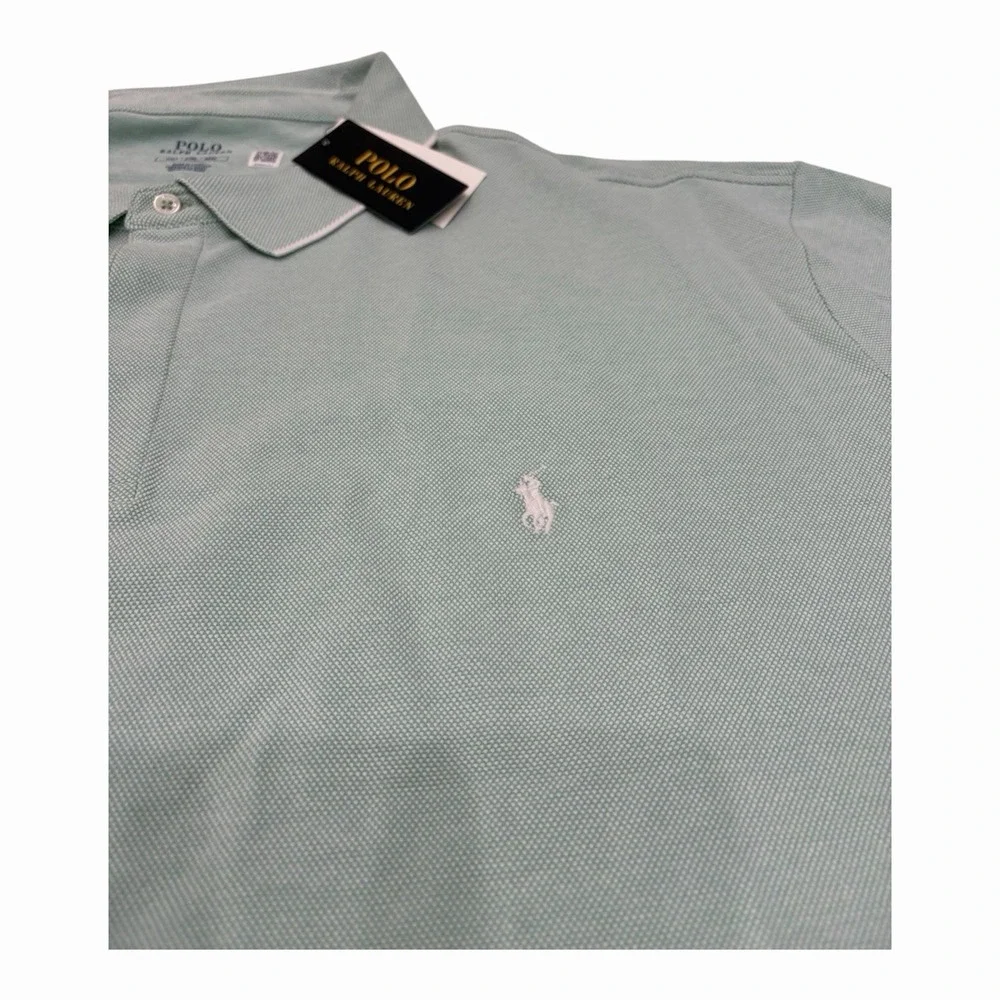 Polo Ralph Lauren Men's‎ Classic Fit Mesh Mint Green Polo Shirt 4XLT NWT